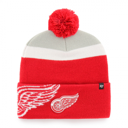 NHL Youth Detroit Red Wings Cuff Pom Knit Beanie