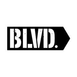 BLVD LOGO NAVY/WHITE 8.25"