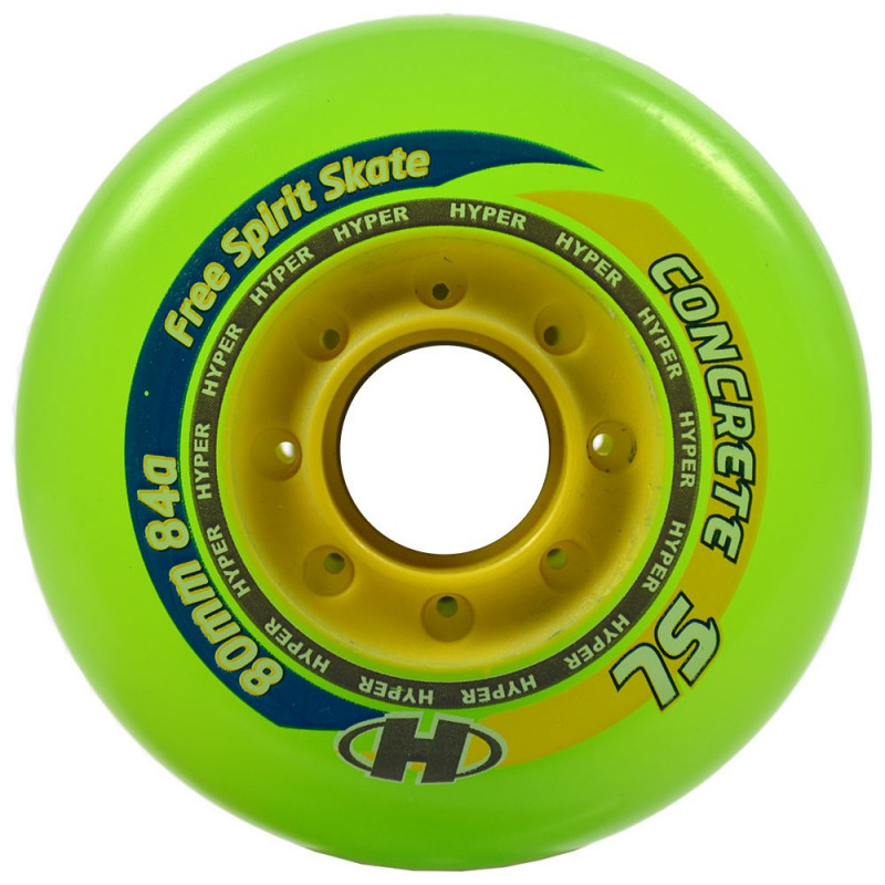 CONCRETE+grip 80mm-84A NOIRE hyper ROUE ROLLER