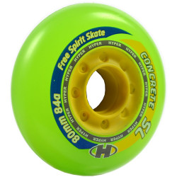 CONCRETE+grip 80mm-84A NOIRE hyper ROUE ROLLER