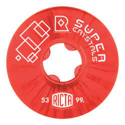RICTA WHEELS 53MM X4 SUPER CRYSTAL RED 99A