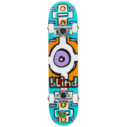 Round Space Soft Wheels Teal 6.75" BLIND Skateboard