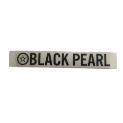 BLACK PEARL Text Logo Sticker
