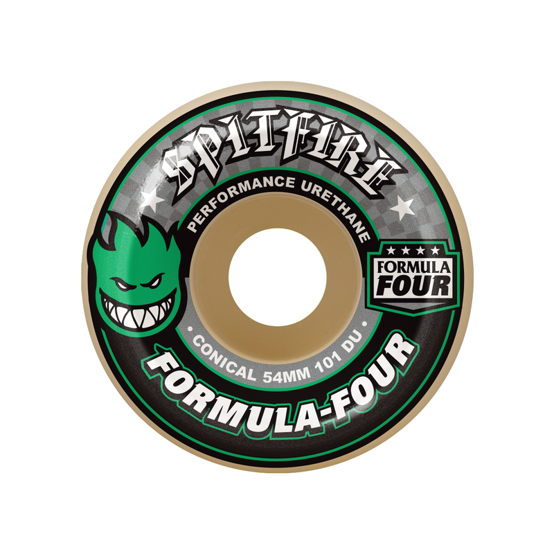 Conical wheels green print F4 101D SPITFIRE WHEELS