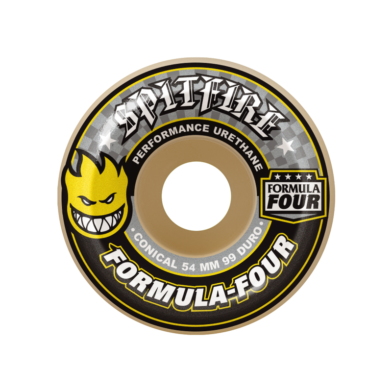 Conical Wheels Yellow 54MM F4 99D SPITFIRE WHEELS X4