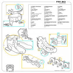 Roller complet FR1 80 noir FR SKATE
