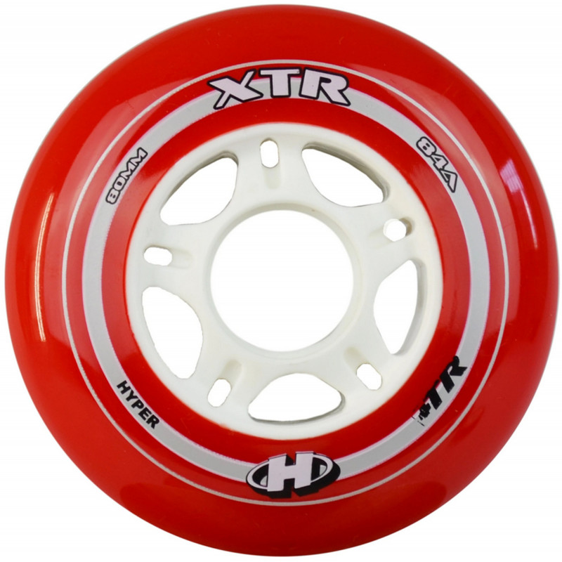 XTR 80mm 85a x8 Red HYPER wheels