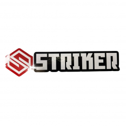 Sticker logo étendu STRIKER black