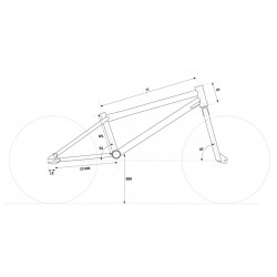 BMX POSITION ONE free chromo 20.25" black