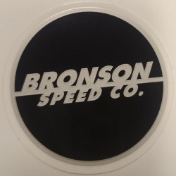 BRONSON black Round Sticker