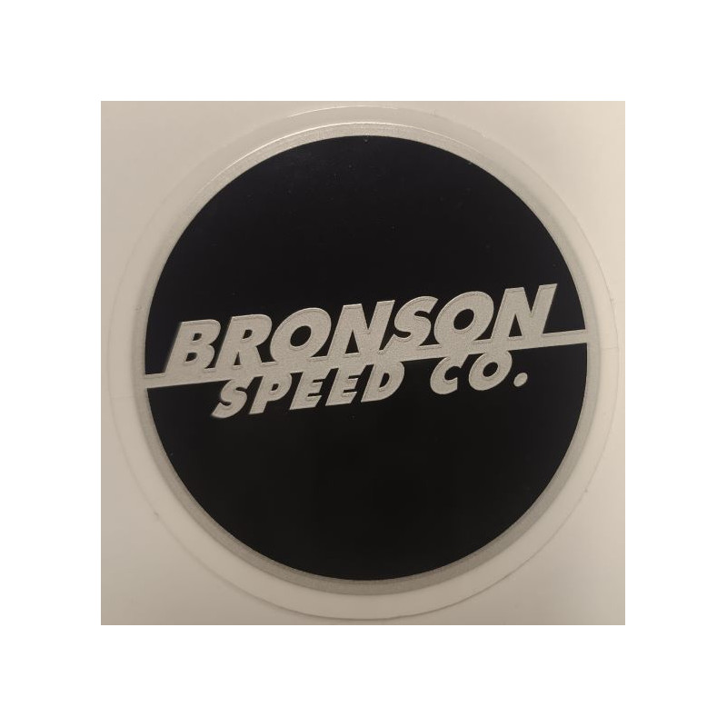 BRONSON black Round Sticker