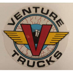 Sticker VENTURE Trucks V Wings blanc