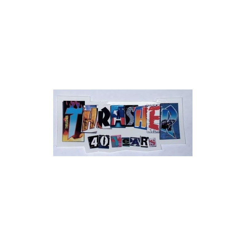 sticker 40 years THRASHER