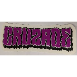 Brand sticker violet CRUZADE skate