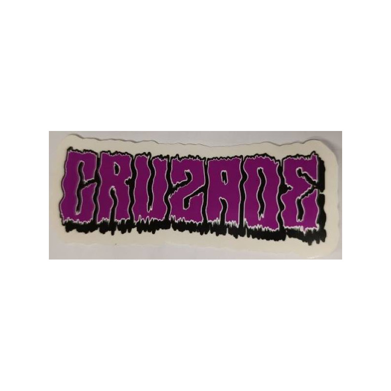 Brand sticker violet CRUZADE skate