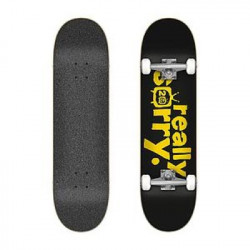 Scribble Logo Black 8.25"x31.85" FLIP Skateboard really sorry