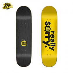 Scribble Logo Yellow 8.25"x32.13" FLIP Skateboard Deck