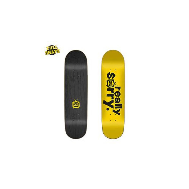 Scribble Logo Yellow 8.25"x32.13" FLIP Skateboard Deck