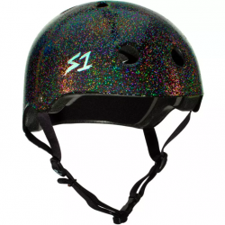 Casque S-ONE mega Lifer noir brillant pailleté