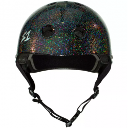 Casque S-ONE mega Lifer noir brillant pailleté