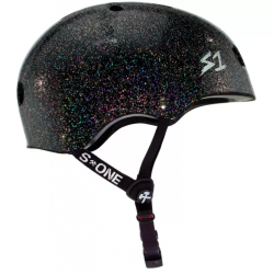 Casque S-ONE mega Lifer noir brillant pailleté