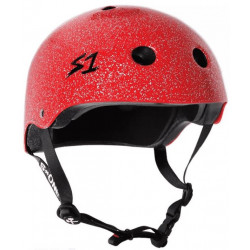 S-ONE casque LIFER rouge glitter