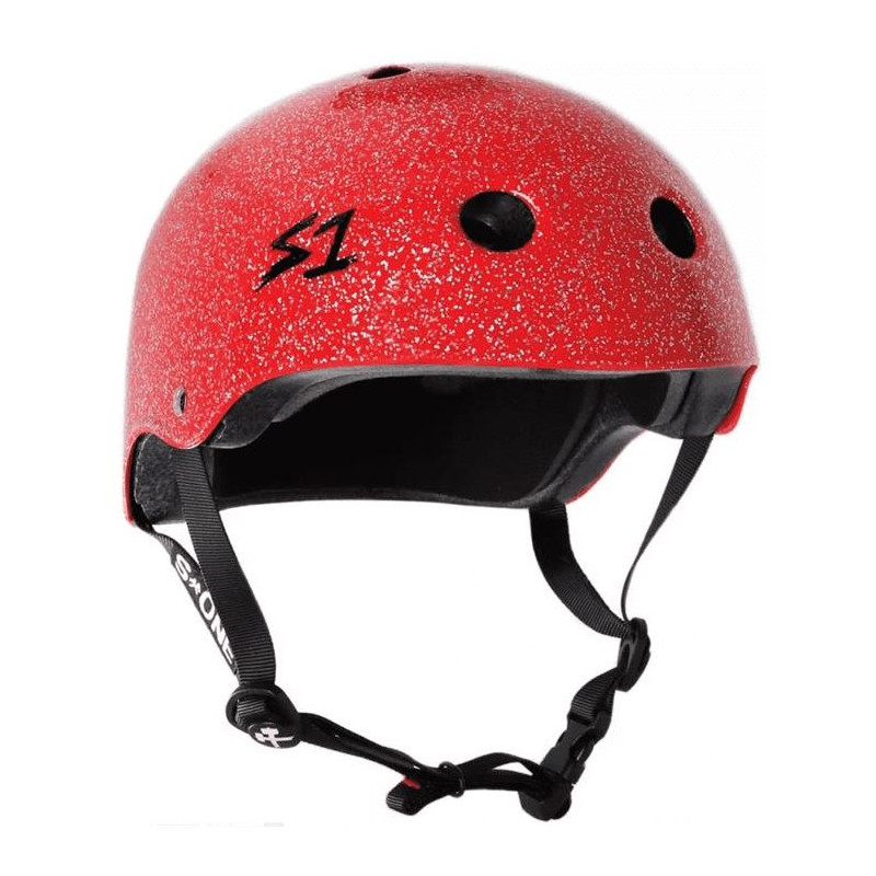 S-ONE casque LIFER rouge glitter